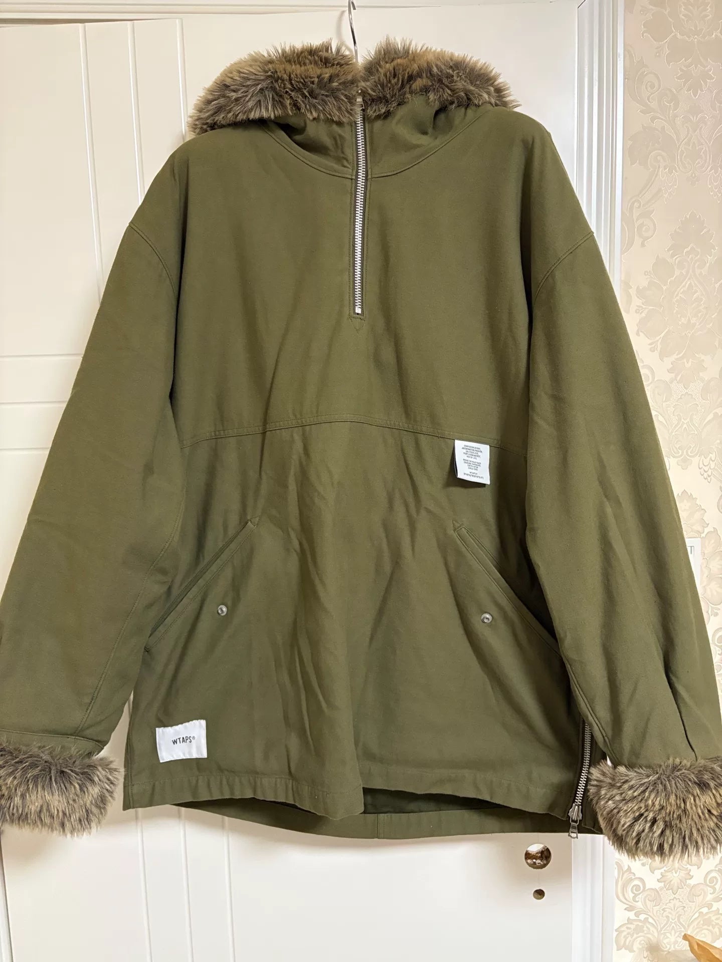 WTAPS Narwhal NYCO Satin Fur Collar Jacket
