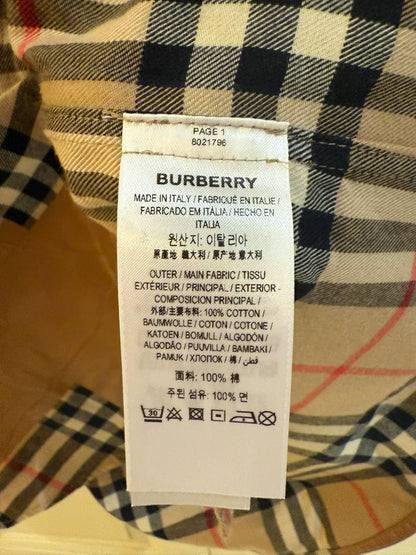 burberry plaid shirt with tape detailing