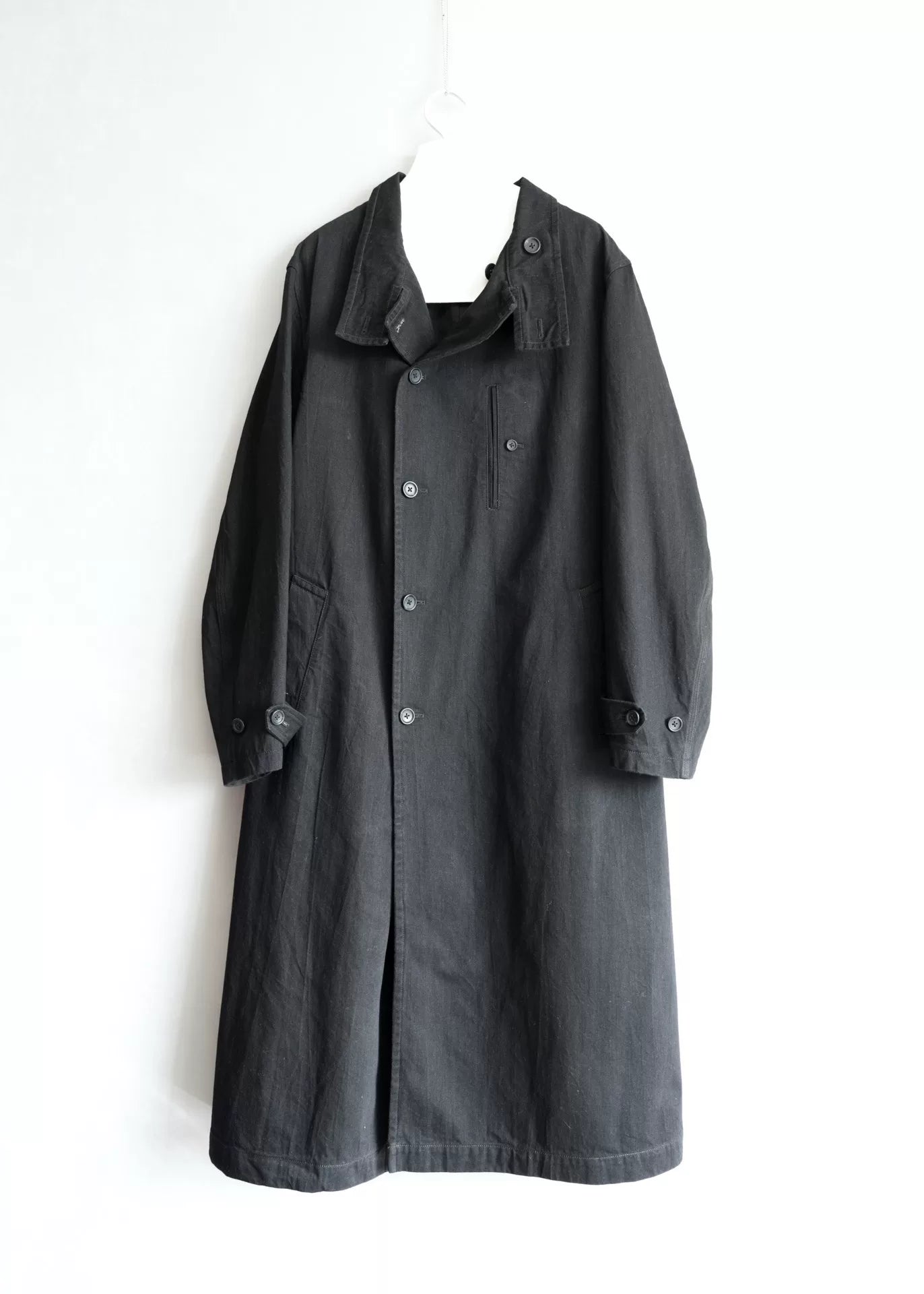 Yohji Yamamoto Black Long Coat 23AW