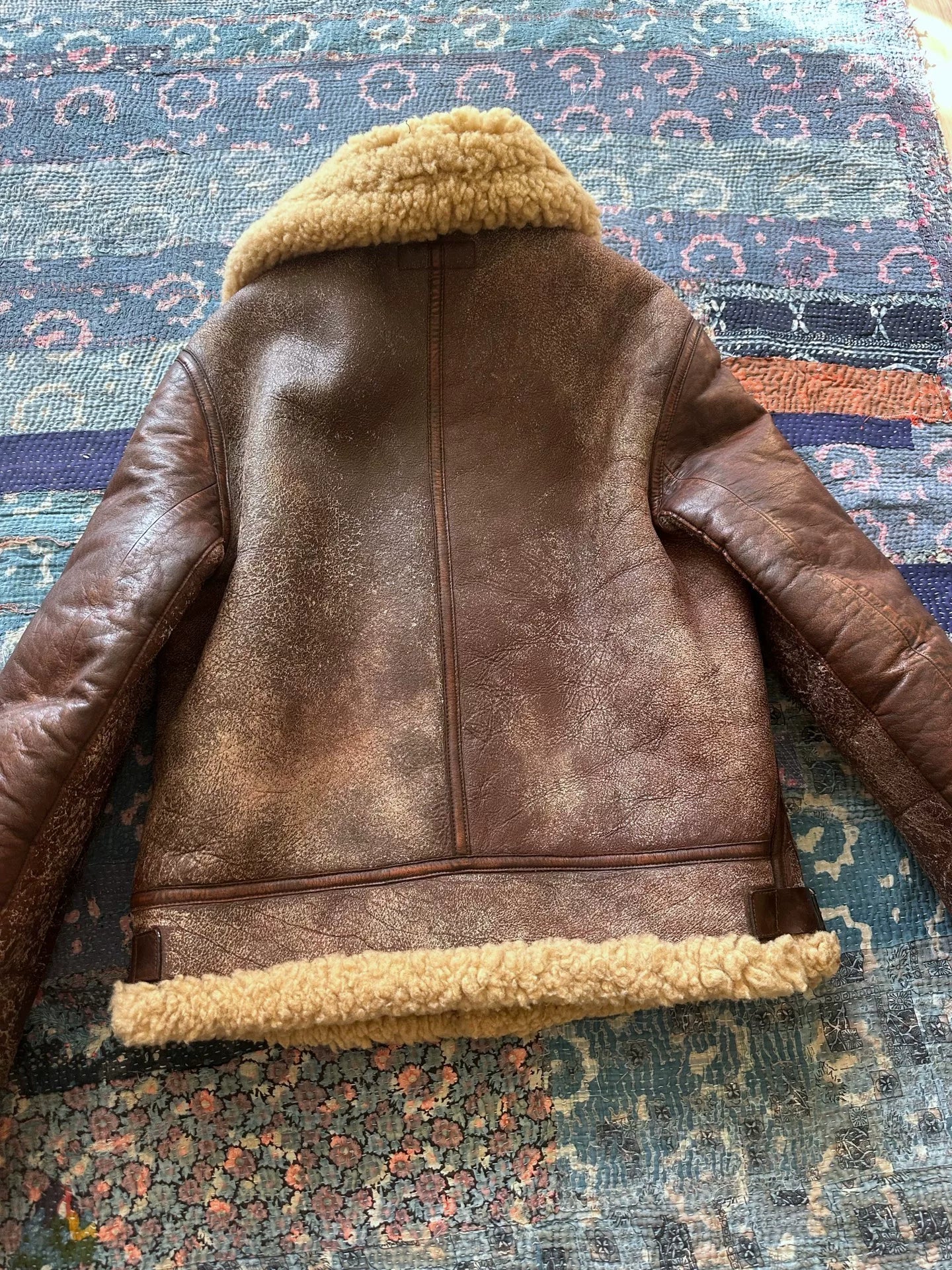 ralph lauren shearling leather jacket