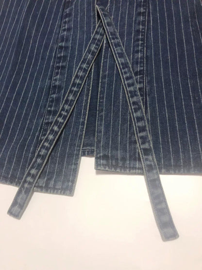Visvim LHAMO SHIRT WABASH Indigo Striped