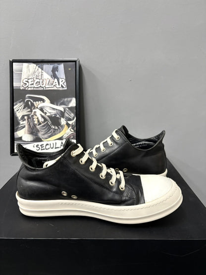 Rick Owens 16SS Men's Black White Low-Top