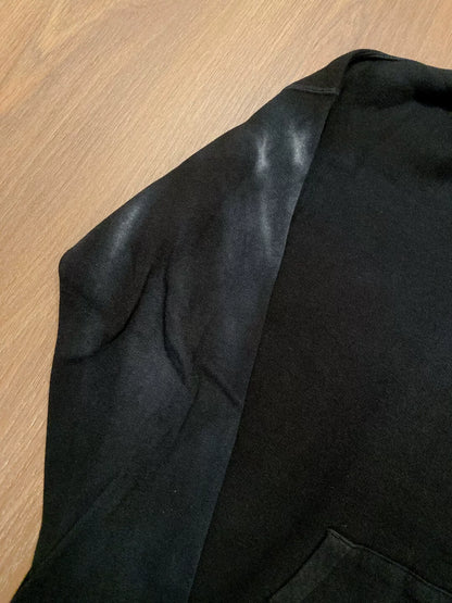 visvim jumbo black mud-dyed hoodie