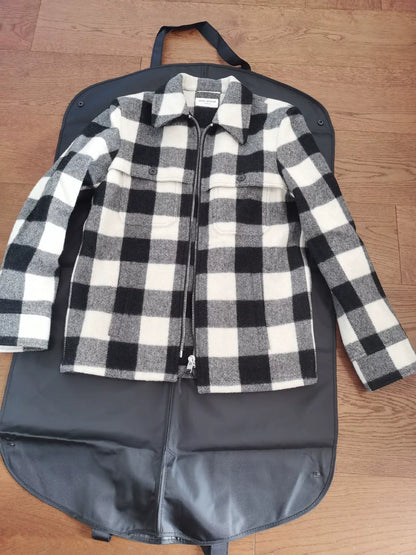 Saint Laurent Paris Checkered Shirt Jacket