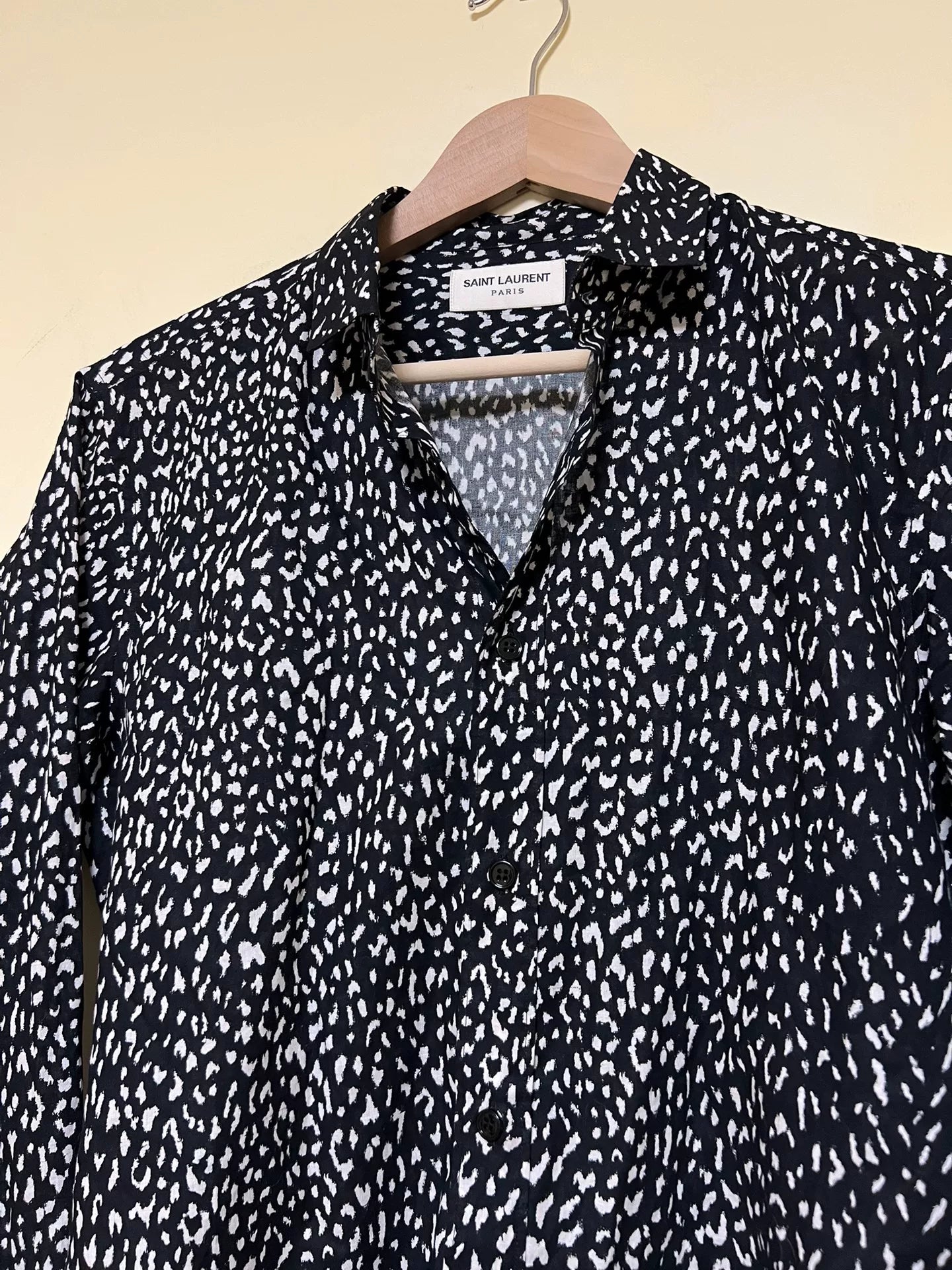 Saint Laurent YSL Jackson Wang Leopard Shirt