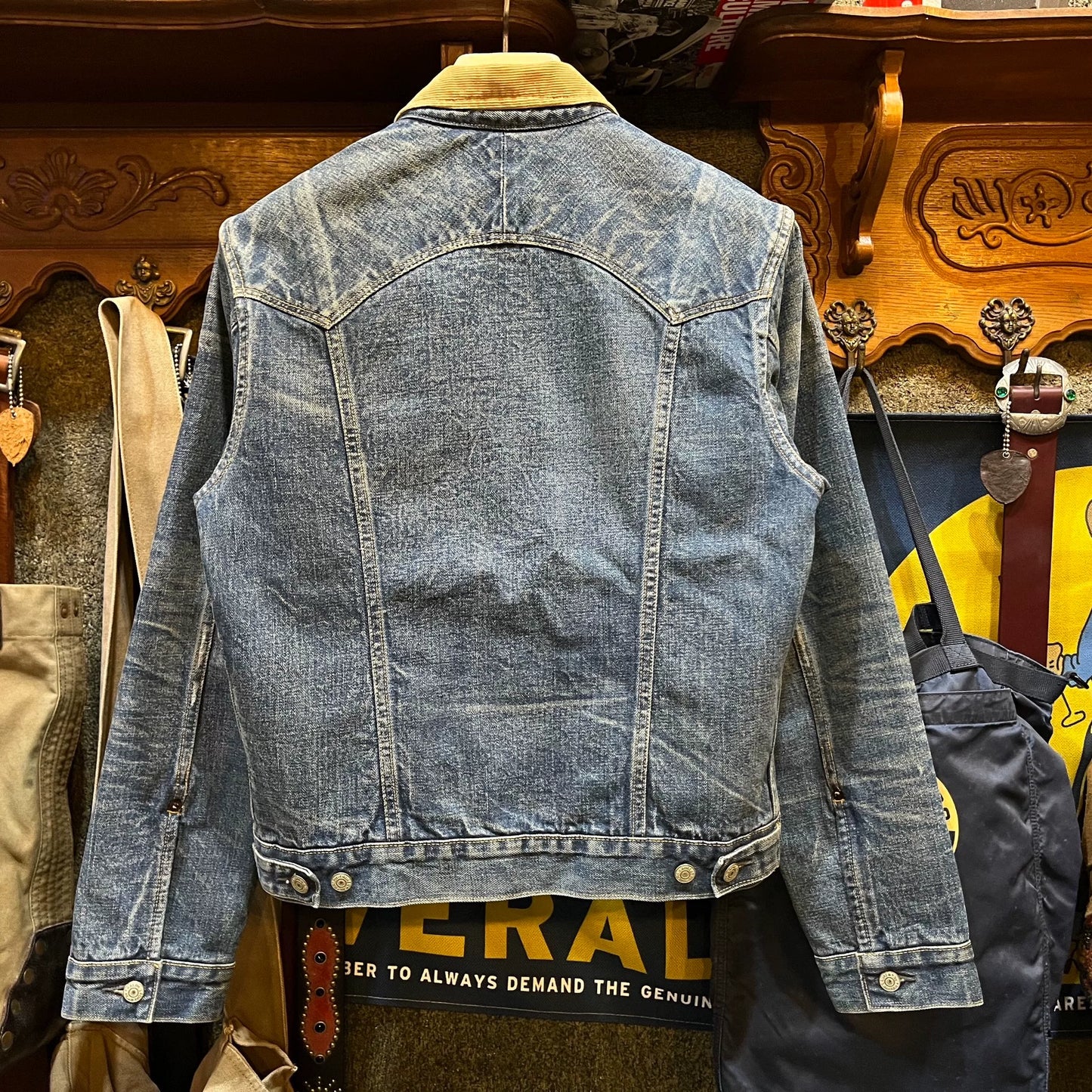 RRL Denim Jacket with Corduroy Collar