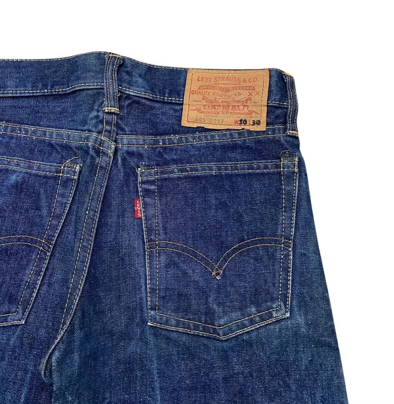 Vintage Levi's 805 Big E Single Pocket