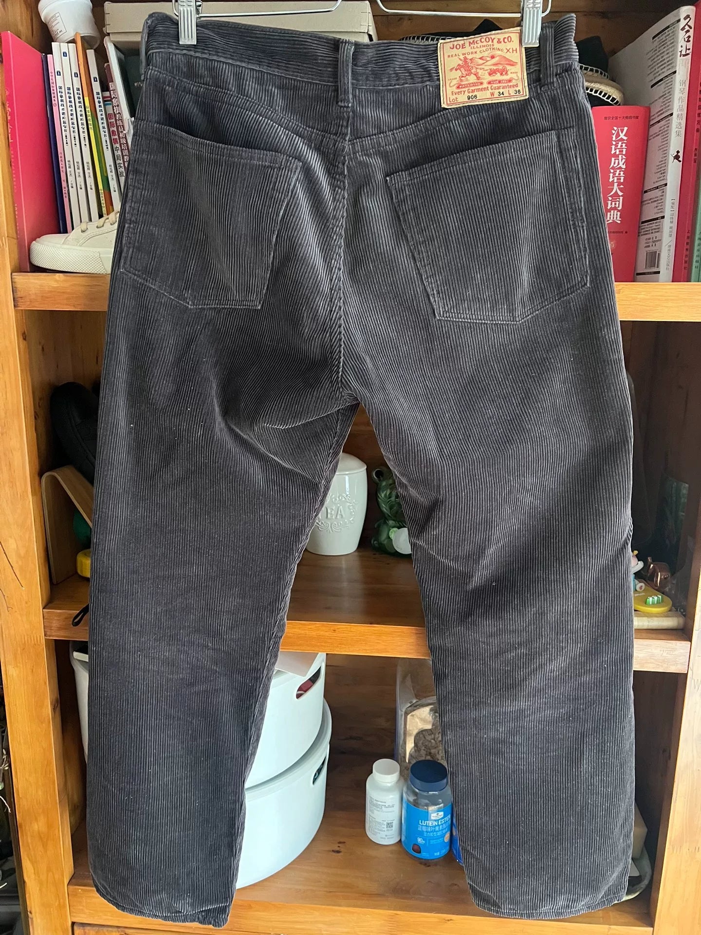 The Real McCoy's Corduroy Trousers, Size 34