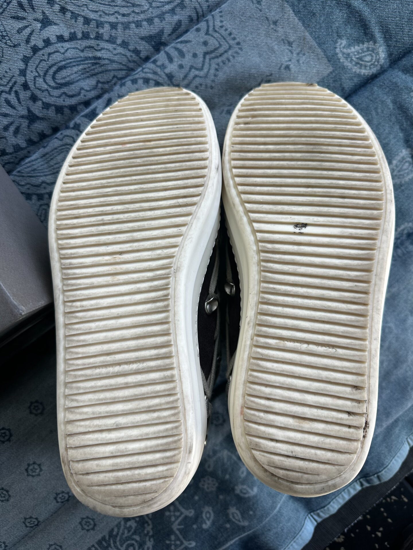 Rick Owens Brown Suede Low-Top Sneakers