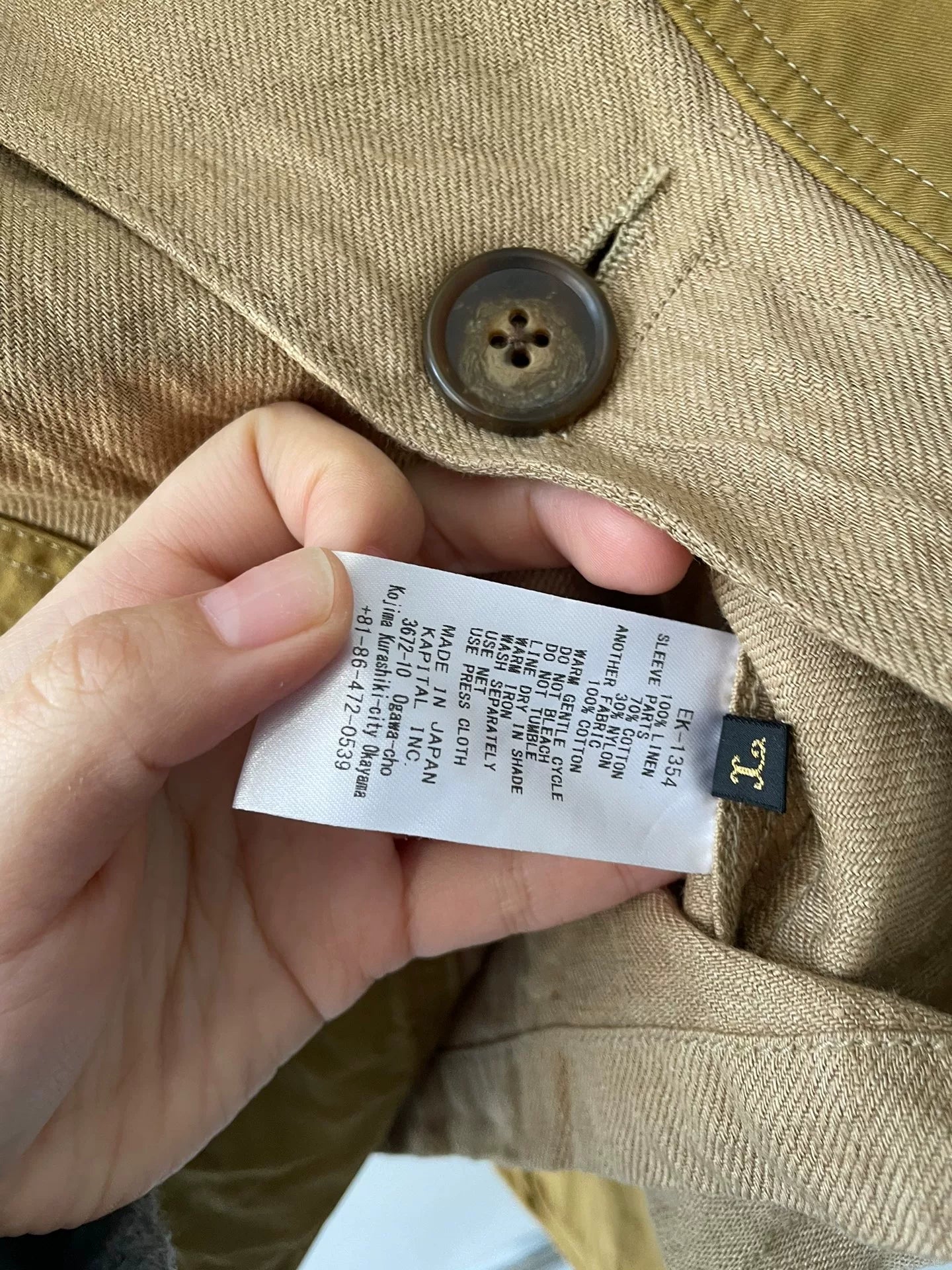KAPITAL 23SS Cotton-Linen Jacket