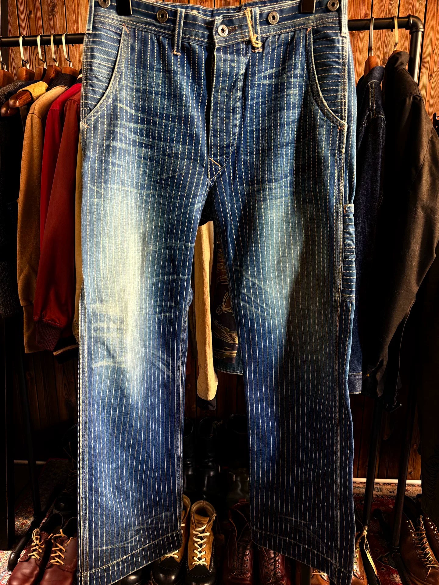 RRL Wabash Stripe Work Pants