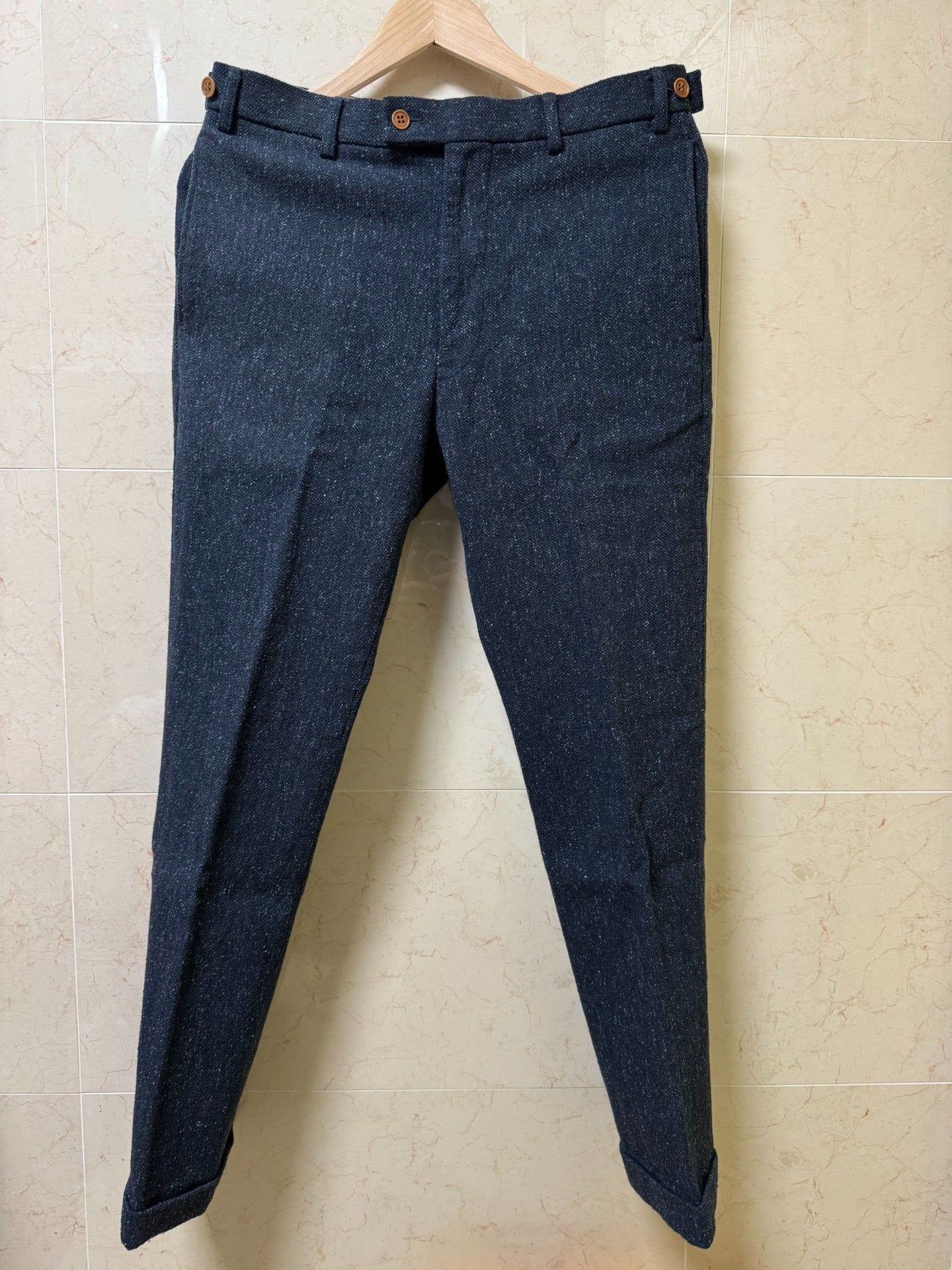 visvim High Water Slacks Melange Wool