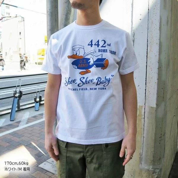 Buzz Rickson's Donald Duck Bombing Sqn Cotton T-shirt