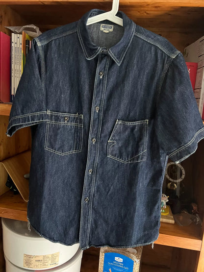 limited edition iron-buttoned denim shirt