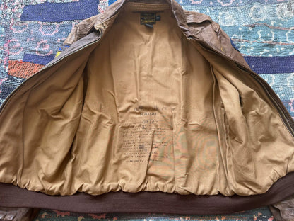 vintage ralph lauren distressed leather jacket