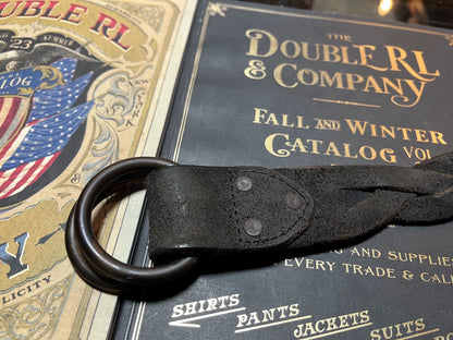 rrl woven leather belt by ralph lauren