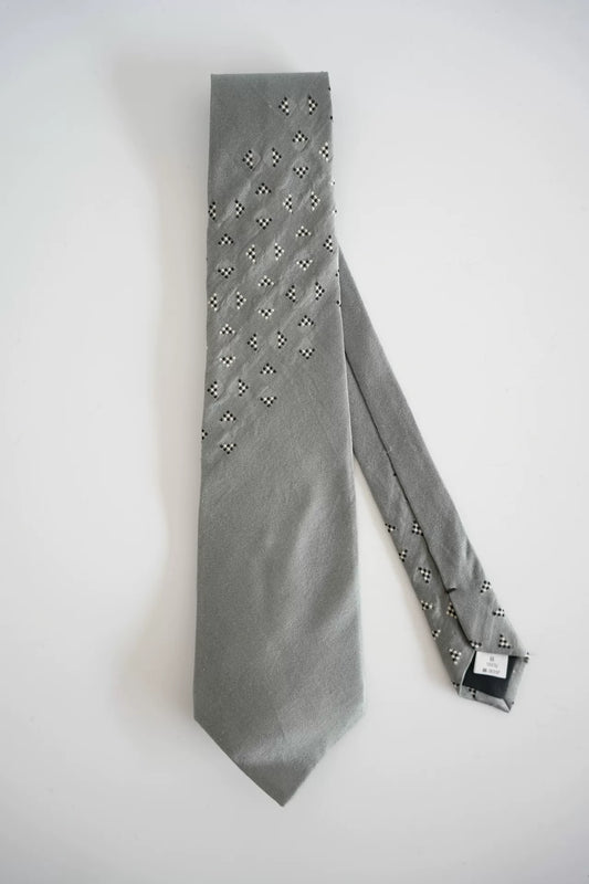 Yohji Yamamoto Gray Silk Tie