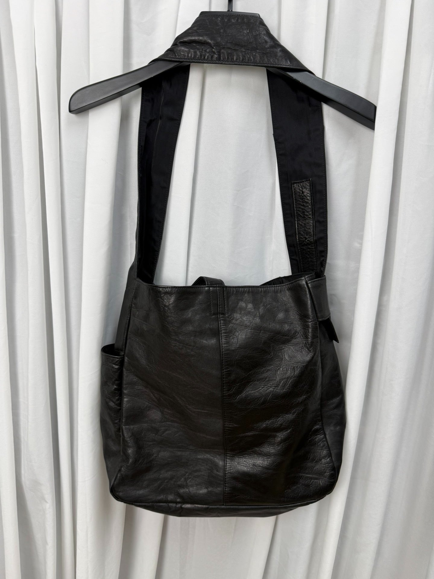 Yohji Yamamoto Noir Deconstructed Leather Crossbody