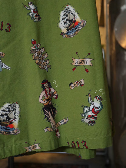 Schott NYC Old School Cuban Shirt