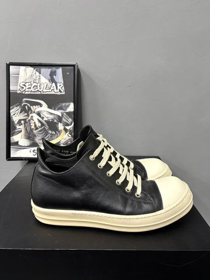RickOwens Low-Top Leather Sneakers