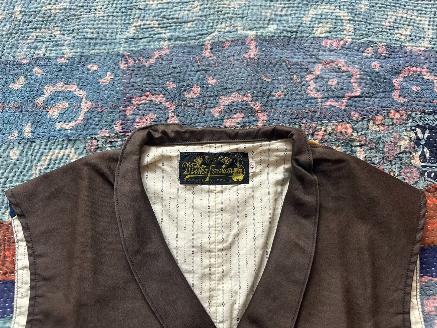 vintage 1920s style brown vest