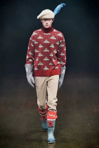 Undercover x Valentino Alien Series Printed Turtleneck Sweater
