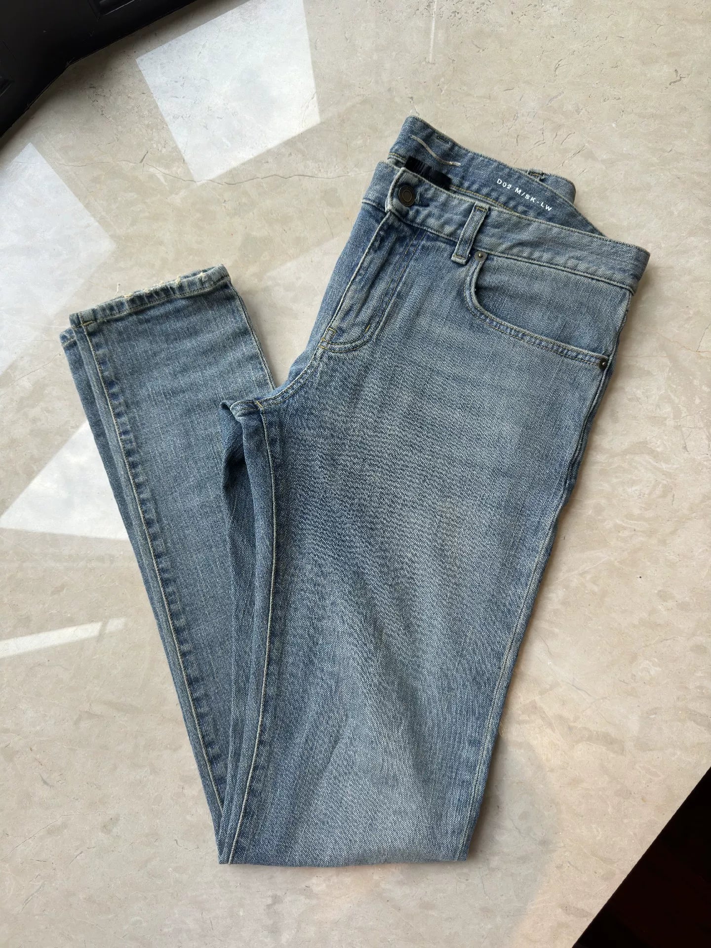 YSL/SLP Men's Washed Blue Jeans