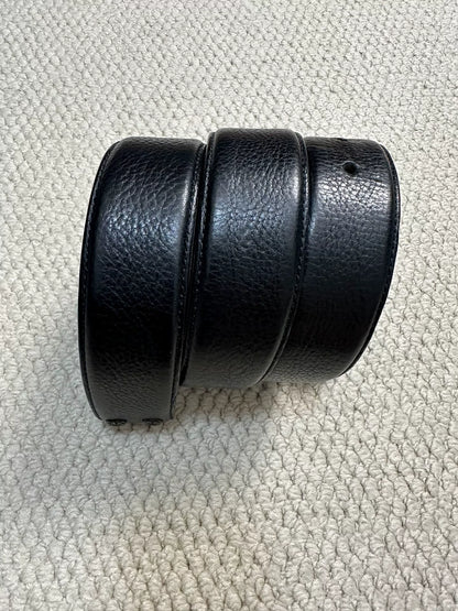 Chrome Hearts Classic Black Leather Belt 36