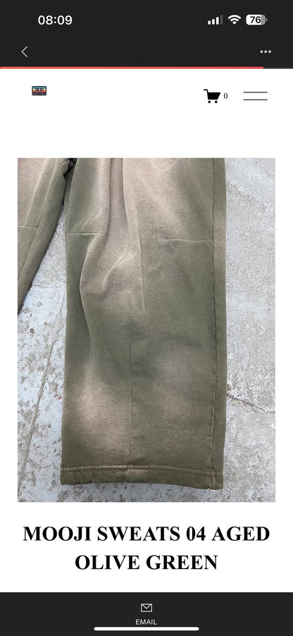 Aged Olive Green Mooji Sweats
