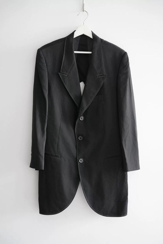 Yohji Yamamoto Black Cutout Suit Jacket