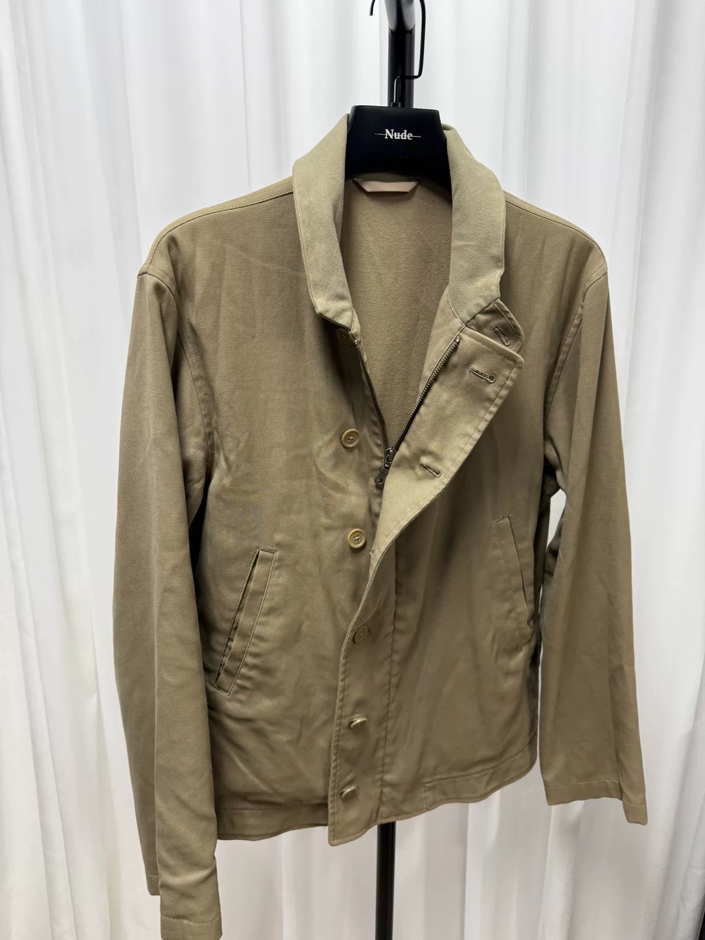 yohji yamamoto stylish stand-collar jacket