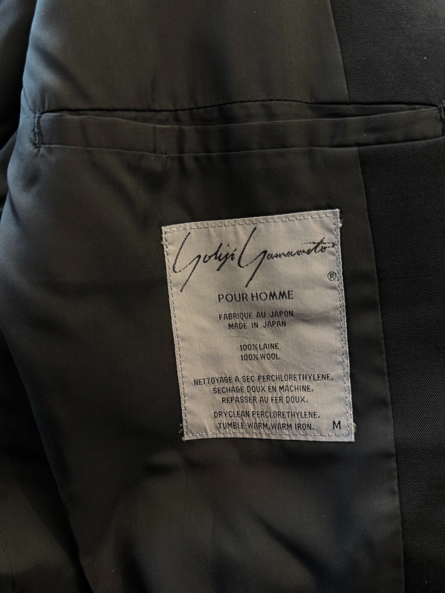 Yohji Yamamoto 89AW Waist Buckle Blazer