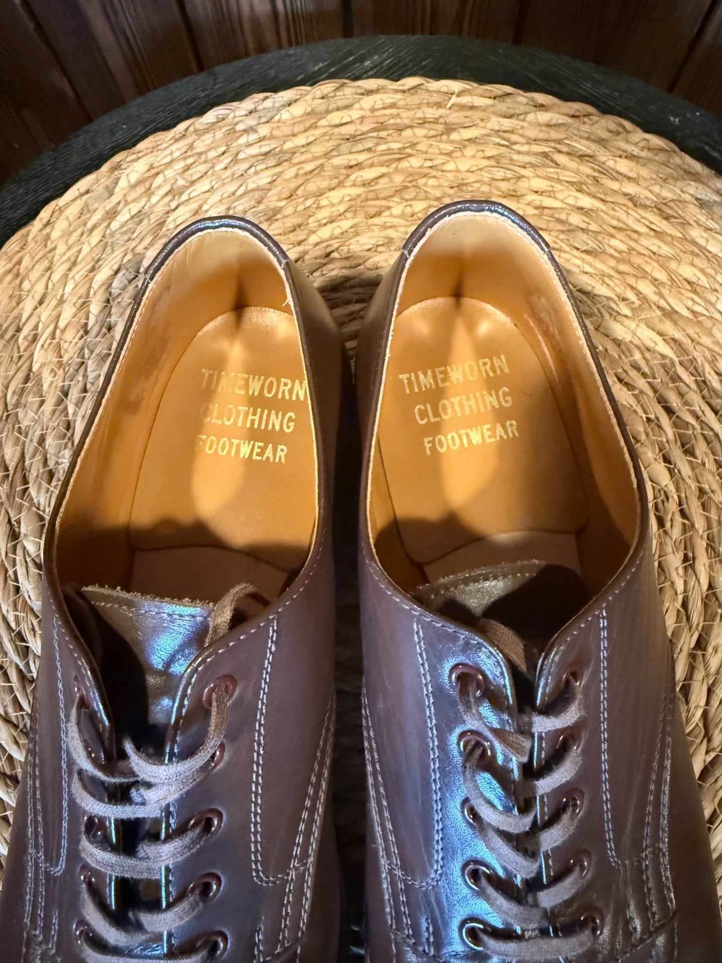 U-tip Leather Shoes with Original Box