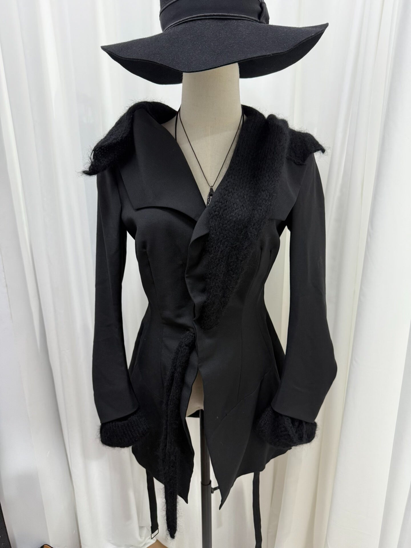 yohji yamamoto deconstructed wool suit jacket