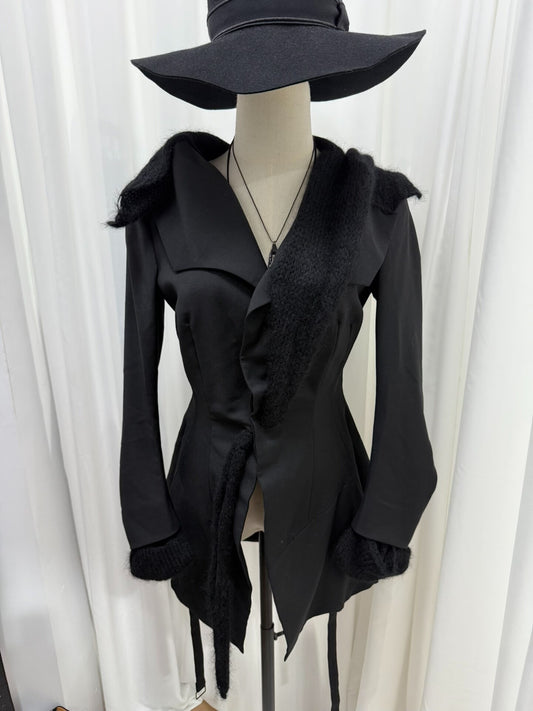 yohji yamamoto deconstructed wool suit jacket