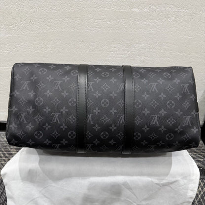 Louis Vuitton Keepall 45 Black Travel Bag
