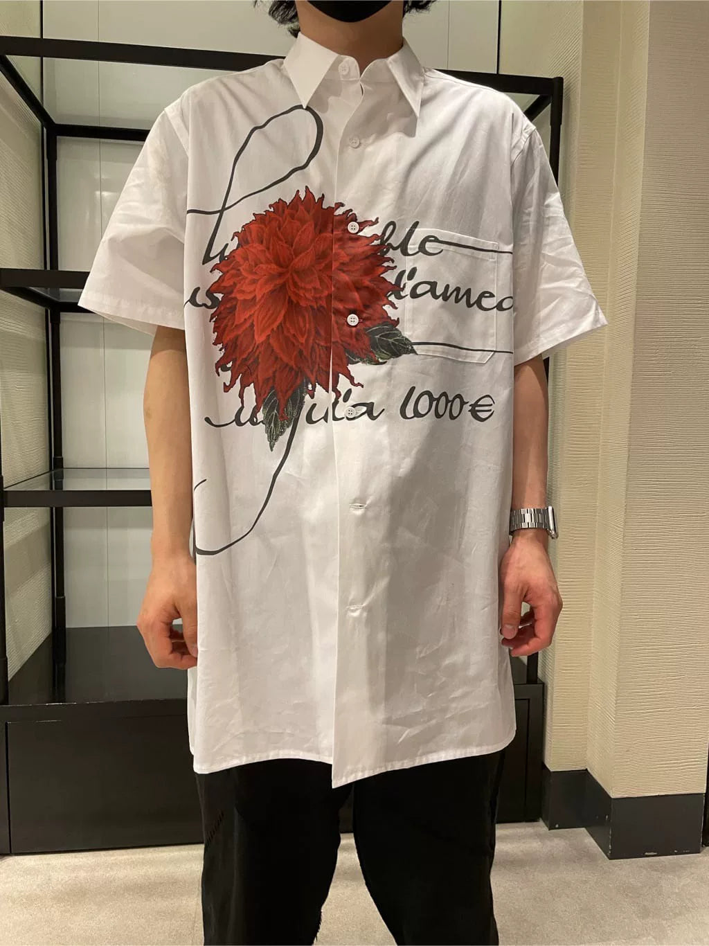 Yohji Yamamoto Pour Homme S/S 2022 Dahlia Shirt