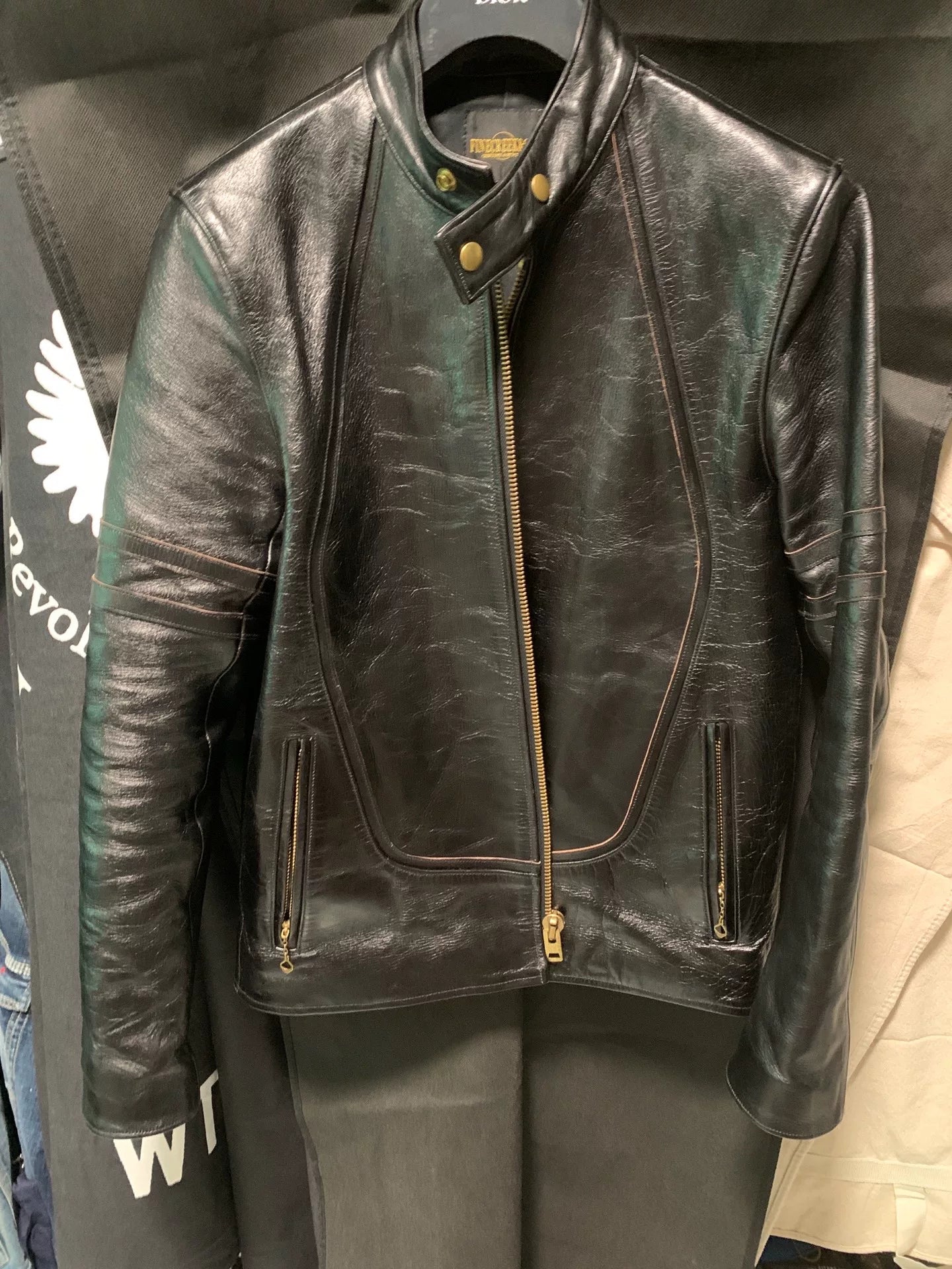 fine creek leather j100 style jacket