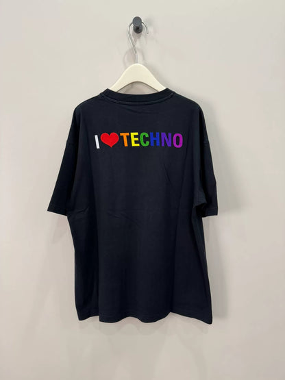 balenciaga short sleeve t-shirt with embroidery