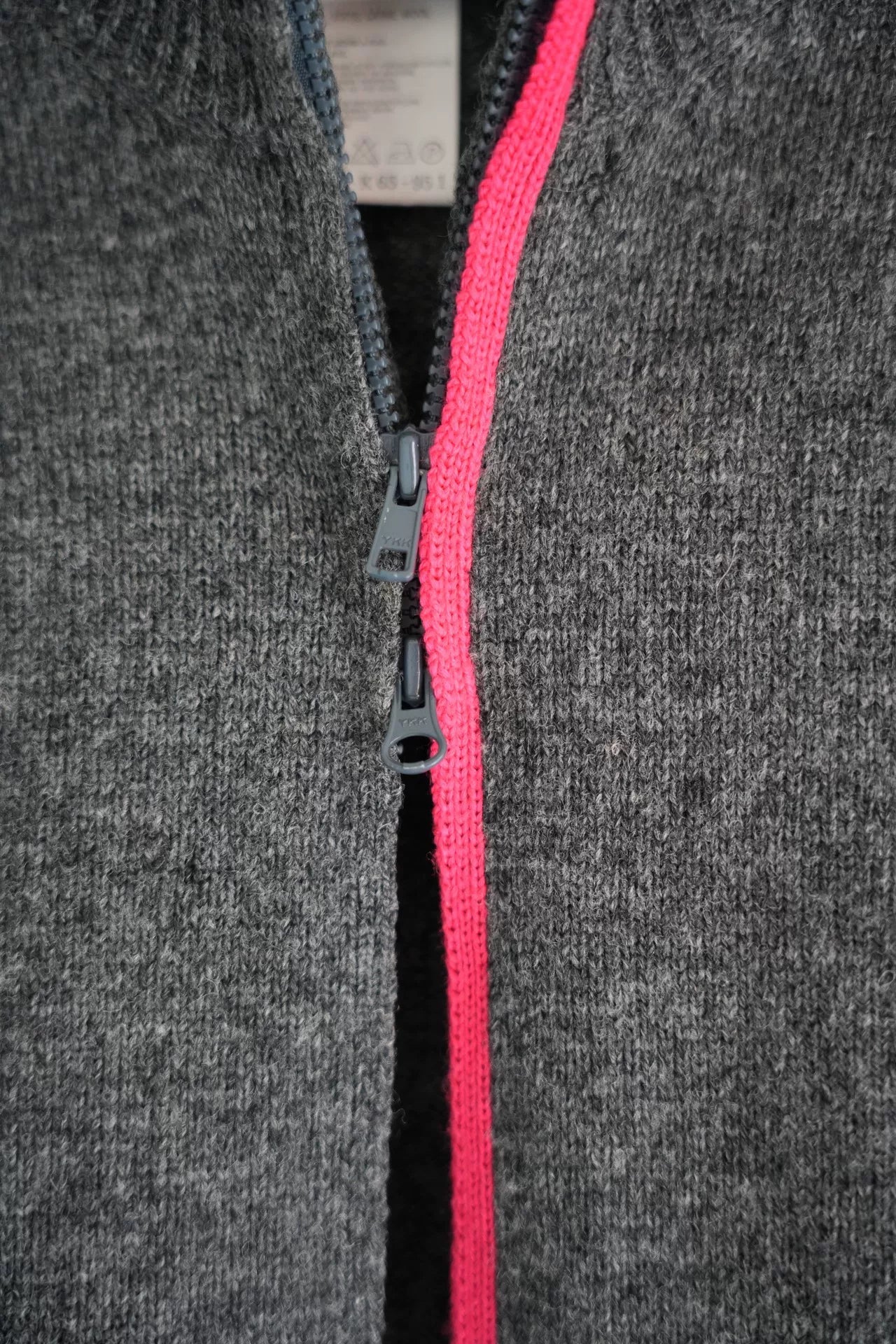 yohji yamamoto knit zip jacket in gray