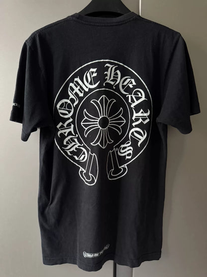 chrome hearts black graphic short sleeve t-shirt