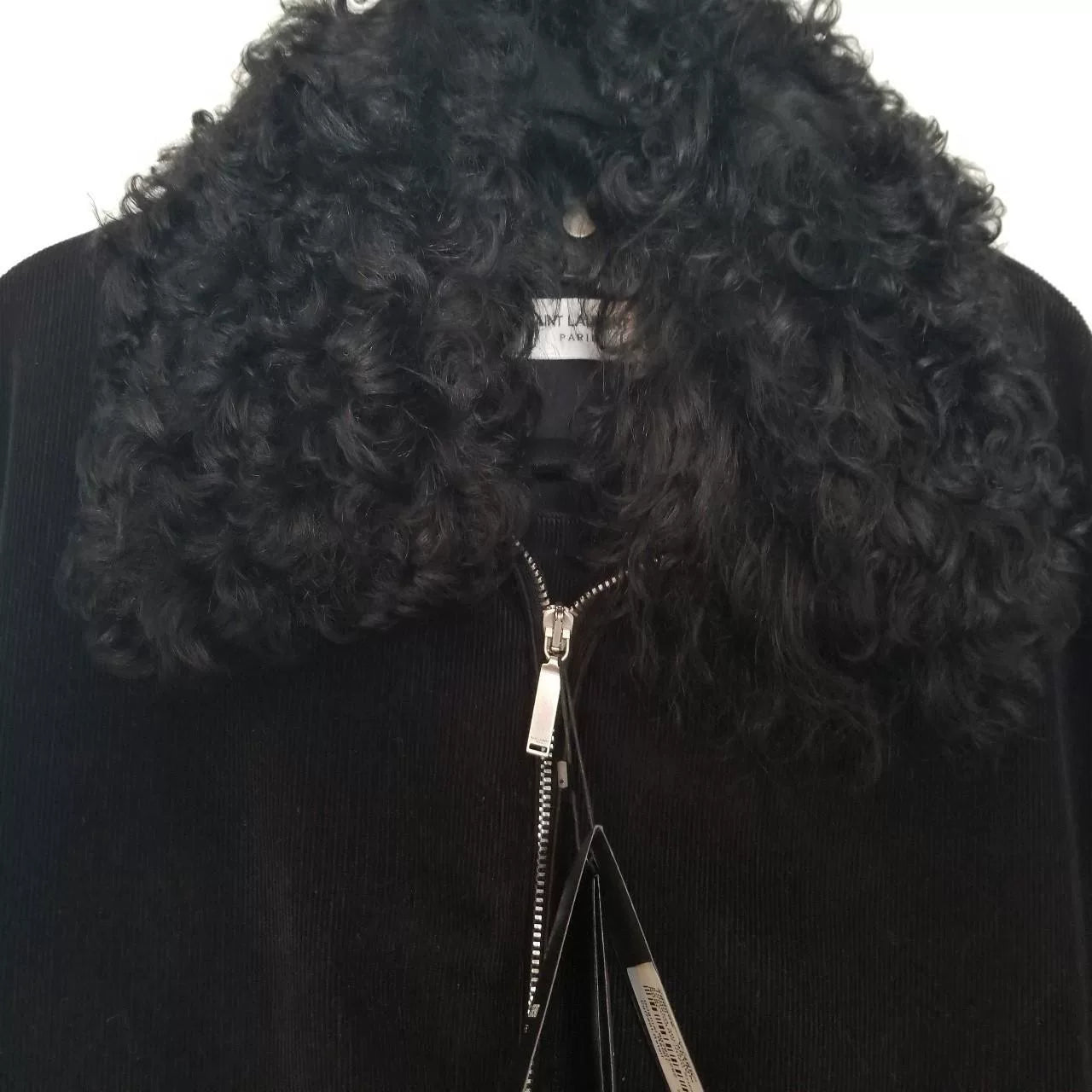 Saint Laurent MA1 Corduroy Fur Collar Jacket