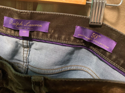 ralph lauren 50th anniversary velvet pants
