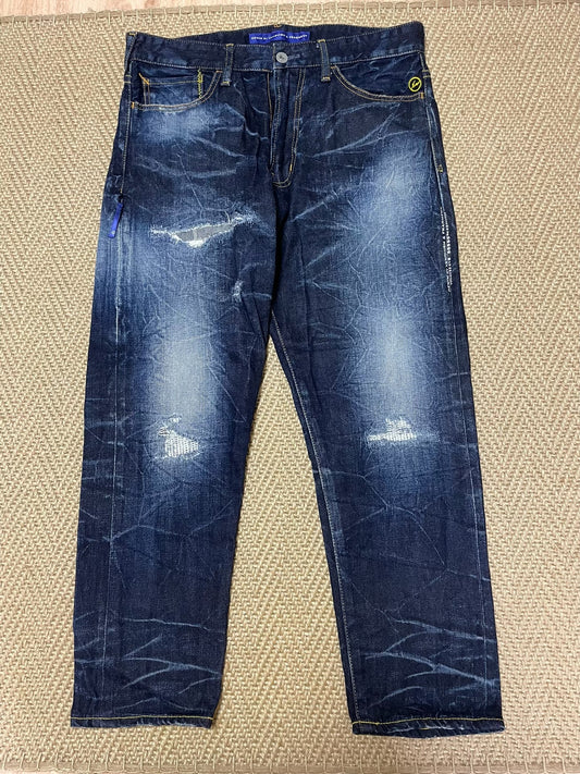 Vanquish & Fragment Cropped Denim Jeans