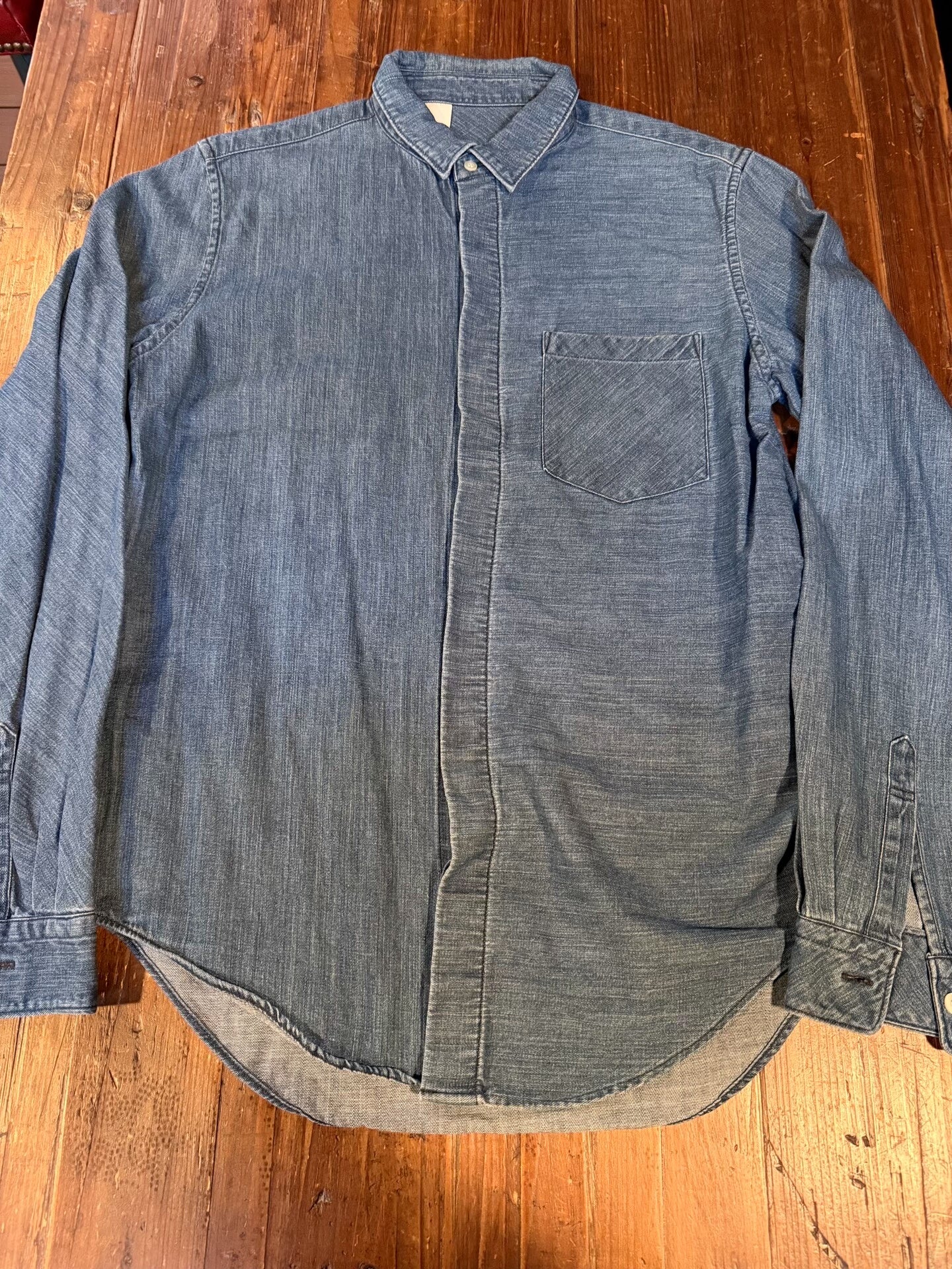 MISTER HOLLYWOOD Washed Denim Shirt
