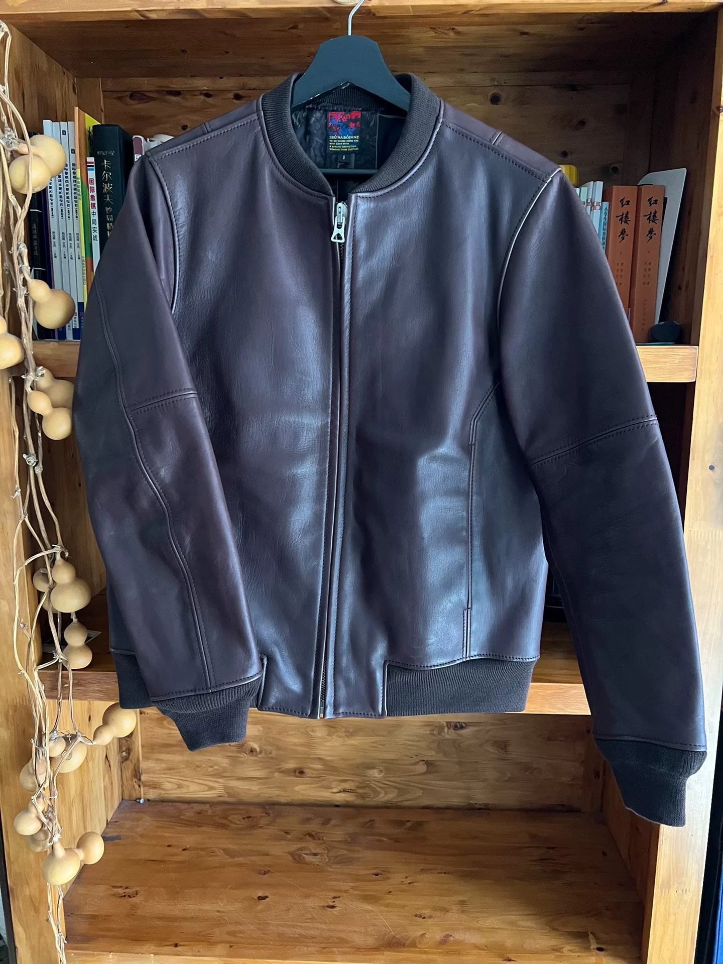 exquisite ma-1 flight jacket in cherry color