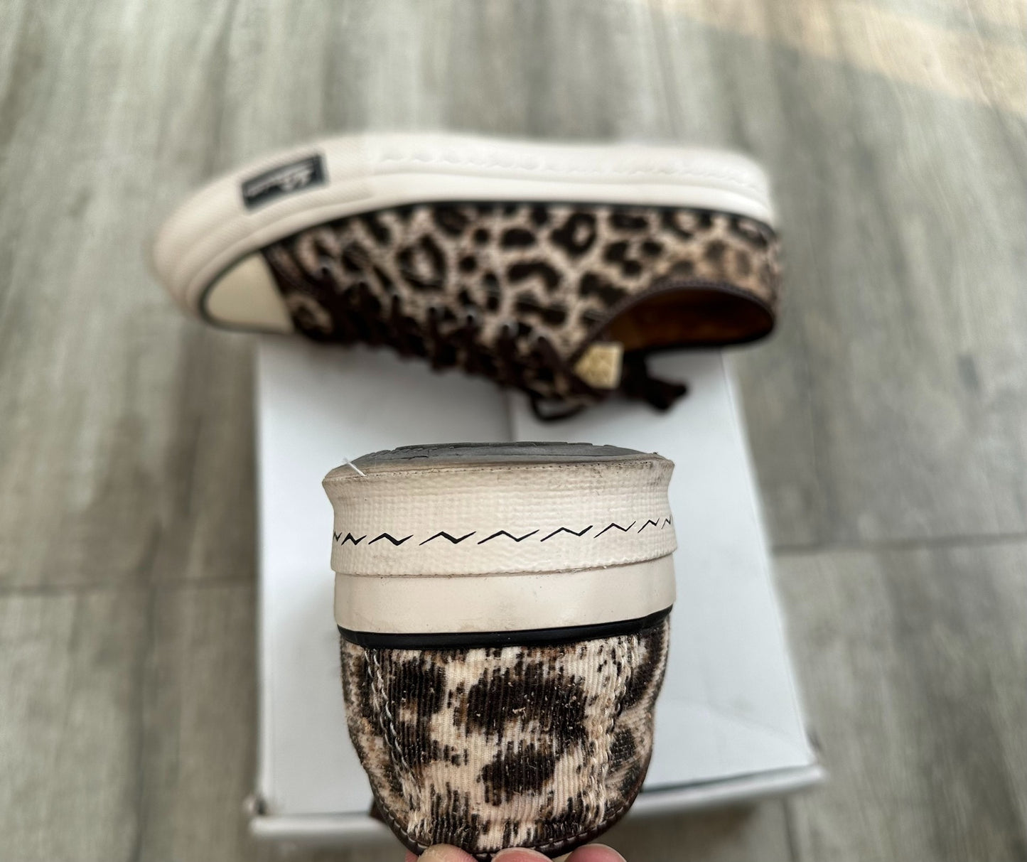 visvim skagway lo leopard canvas sneakers