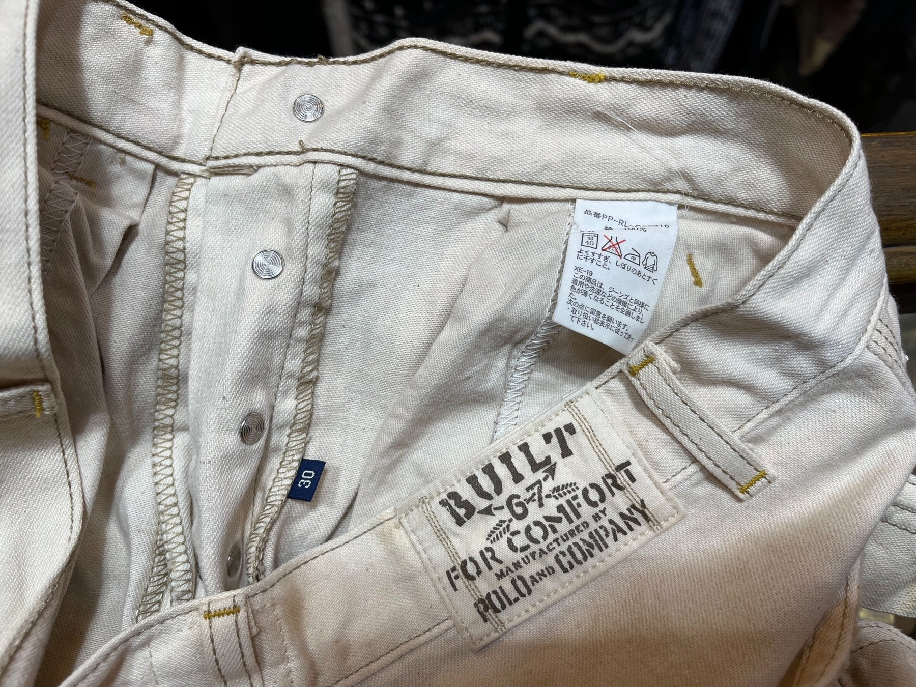 RRL Double RL Distressed Cargo Pants