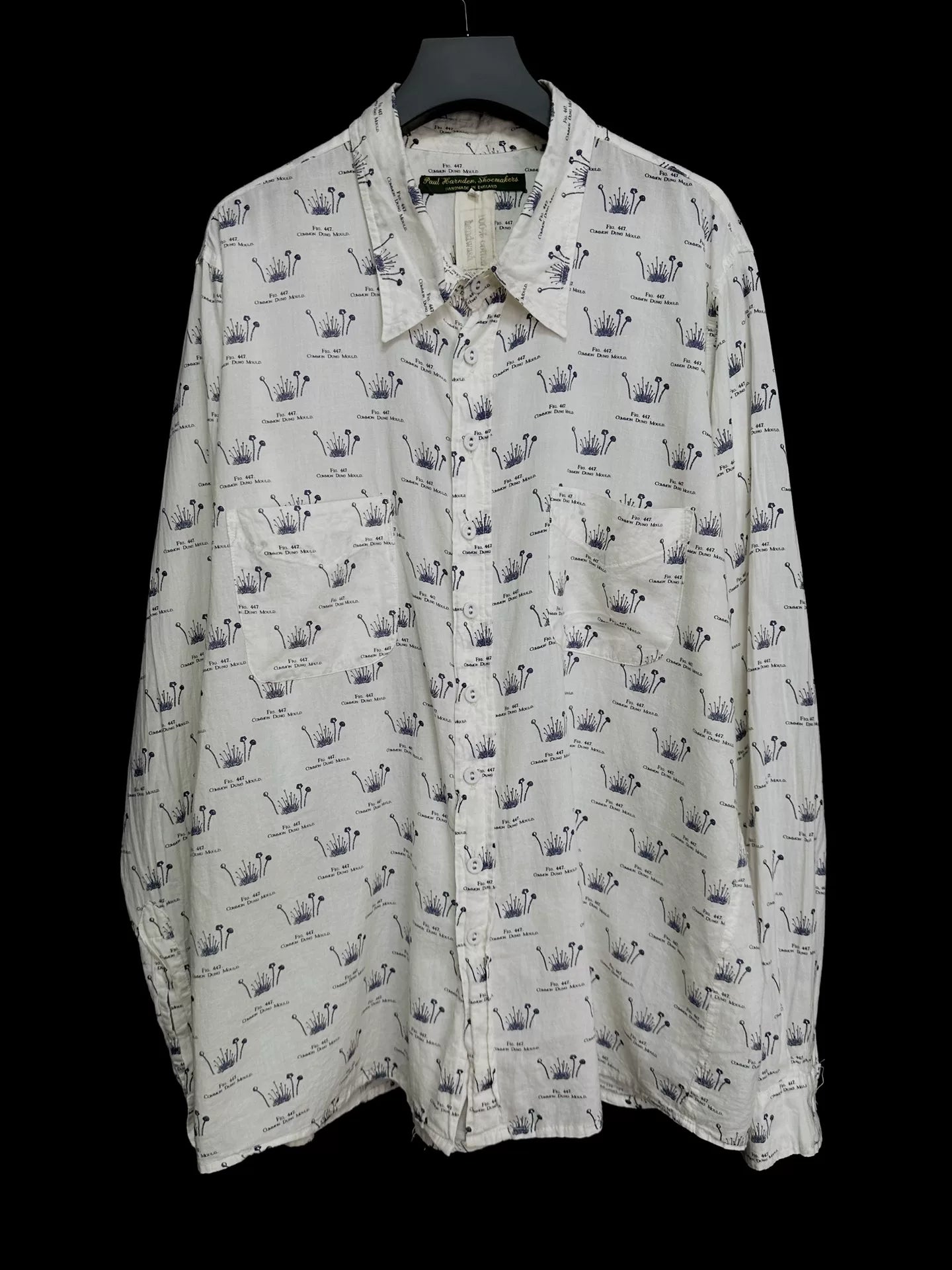 paul harnden mushroom print long sleeve shirt