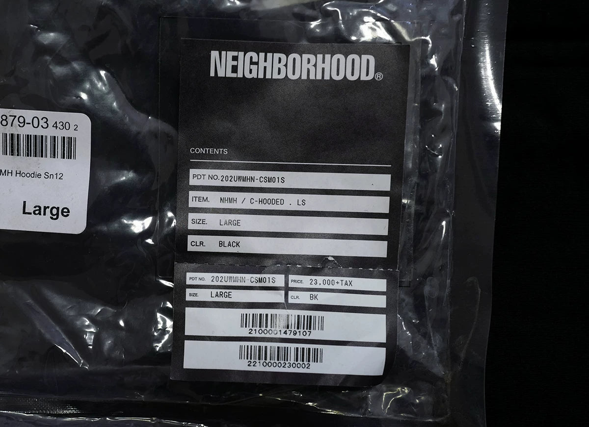 neighborhood x Motorhead black hooded sweatshirt